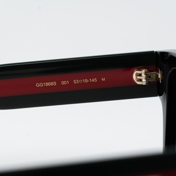 Gucci Men Sunglasses Black Grey Square GG1868S 001 NEW AUTHENTIC - Picture 8 of 11